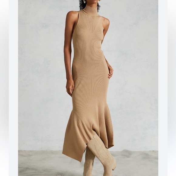 Anthropologie Dresses & Skirts - Anthropologie Mock Neck Midi Ribbed Dress